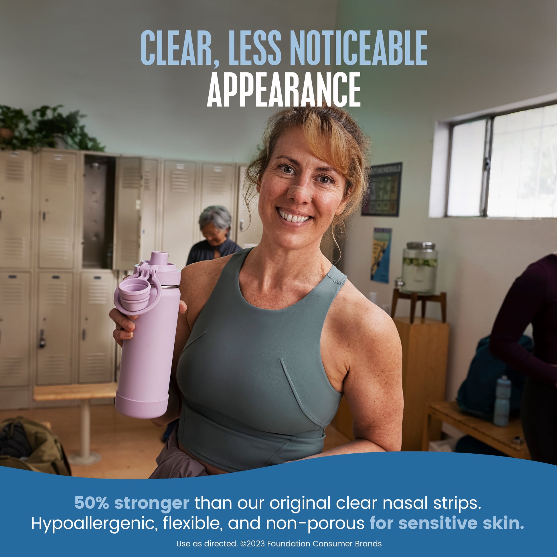 Breathe Right Extra Strength Nasal Strips, Clear, for Sensitive Skin, 26 Count