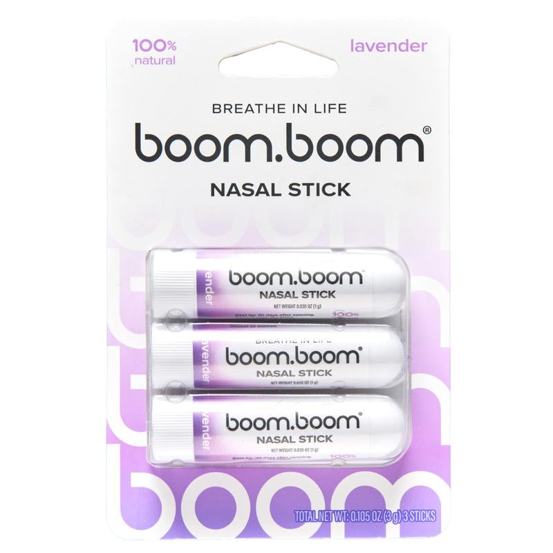 Boomboom Nasal Stick: Free Your Nose | Featured on Shark Tank | Powerful Essential Oils with Vapor Flow Technology | Breathe in Life