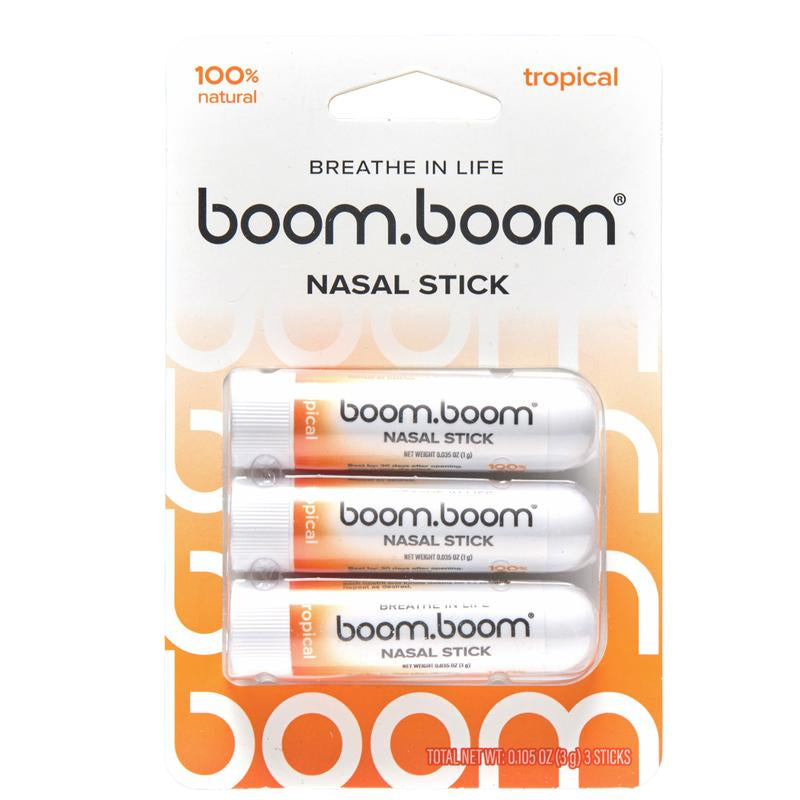 Boomboom Nasal Stick: Free Your Nose | Featured on Shark Tank | Powerful Essential Oils with Vapor Flow Technology | Breathe in Life