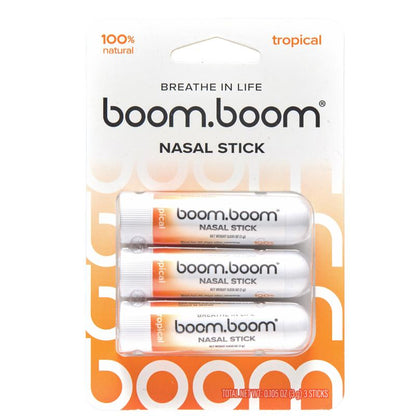 Boomboom Nasal Stick: Free Your Nose | Featured on Shark Tank | Powerful Essential Oils with Vapor Flow Technology | Breathe in Life
