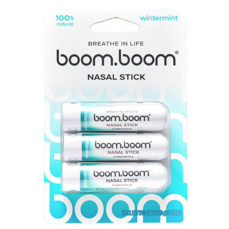 Boomboom Nasal Stick: Free Your Nose | Featured on Shark Tank | Powerful Essential Oils with Vapor Flow Technology | Breathe in Life