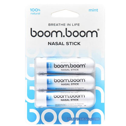 Boomboom Nasal Stick: Free Your Nose | Featured on Shark Tank | Powerful Essential Oils with Vapor Flow Technology | Breathe in Life