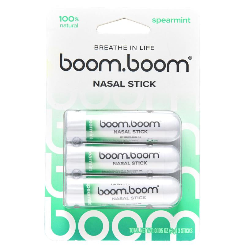 Boomboom Nasal Stick: Free Your Nose | Featured on Shark Tank | Powerful Essential Oils with Vapor Flow Technology | Breathe in Life