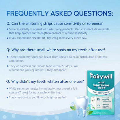 Teeth Whitening Strip Kits,28 Strips for Cocounut Delicate and 14 Menthol Express Whitenings, 42Pcs Strips Available 21Treatments,Effective Removes Stains, Non-Slip Whiter Gentle and Safe